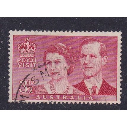 AUSTRALIA 1954 ROYAL VISIT 3.5d ( 3½d ) SG272