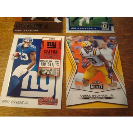 2014-2019, 4-Premium Cards, ODELL BECKHAM Jr., 2014 Leaf Draft