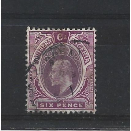 SouthernNigeria.SG39 6d Dull Purple and Purple.Fine Used.Nov24