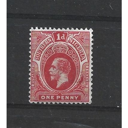 SouthernNigeria.SG46 1d Red.Mounted Mint.Nov24a