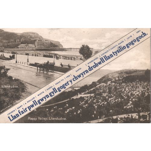 Antique GB PC 1918 - LLANFAIRPWLLGWYNGYLLGOGERYCHWYRNDROBWLLL LANTYSILIOGOGOGOCH