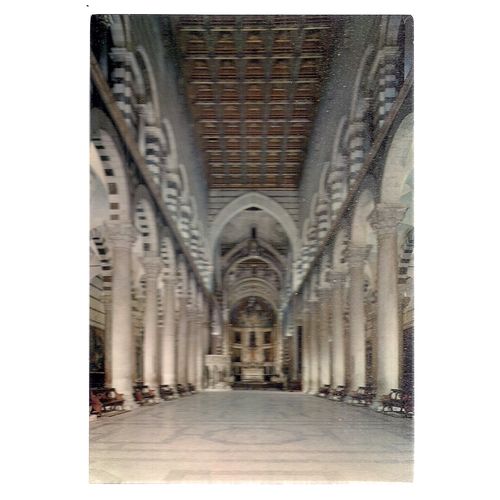 PISA CATHEDRAL, INTERIOR . unused postcard #