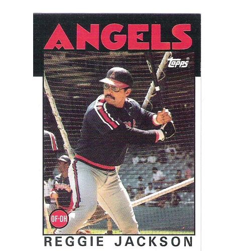 1986 Topps baseball Reggie Jackson card #700 - NM- HOF-Angels