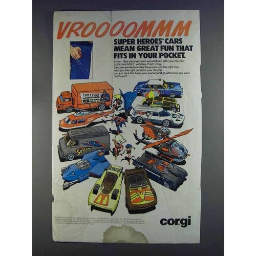 1980 Corgi Super Heroes Vehicles Ad - Vroooommm