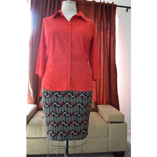 Apt. 9 Stretch Button-up Blouse 2x