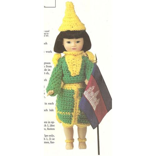 Crochet Doll Pattern Miss Cambodia