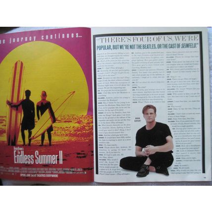 Entertainment Weekly No 223 May 20 1994 Men of Melrose Spike Lee Free Willy Surf