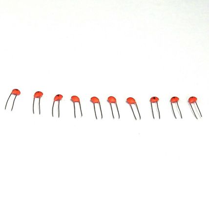 10 x 0.0040uf / 4pF / 0.0000040uF / (4) 50V Ceramic Disc Capacitors - Free Post