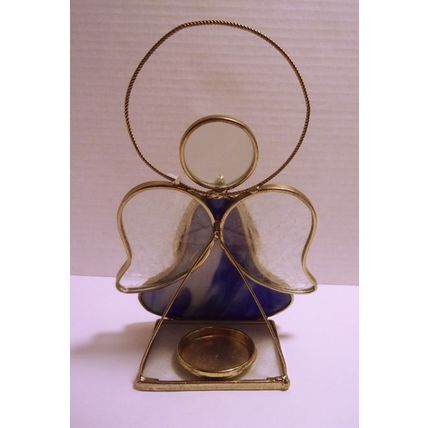 Stained Glass Angel Tea Light Holder NEW