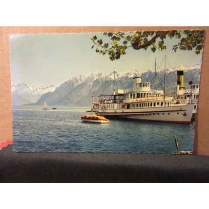 LAC LEMAN, SWITZERLAND unused postcard #