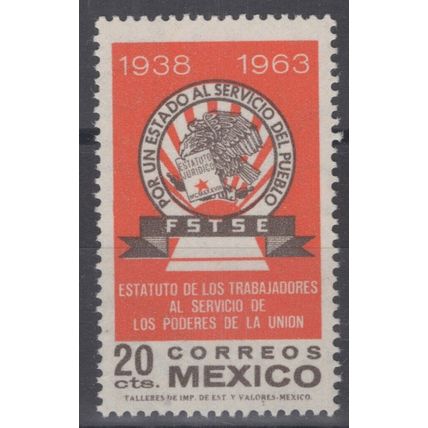 ZAYIX - Mexico 954 MNH F.S.T.S.E. Emblem Civil Service 071422S79