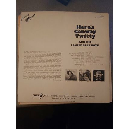Conway Twitty – Here's Conway Twitty And His Lonely Blue Boys )MUP342) 1968 (LP)
