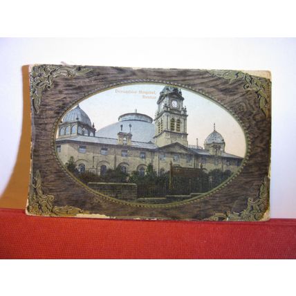 HOSPITAL, BUXTON, DERBYSHIRE used antique postcard RP by Valentine 1916 pm =