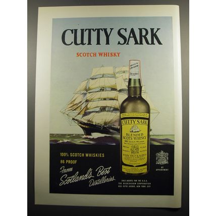 1955 Cutty Sark Scotch Advertisement