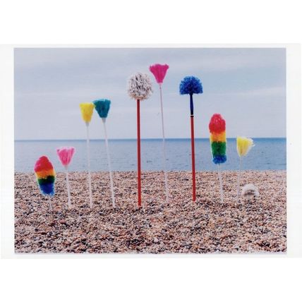 Beach Clean Sian Bonnell LGBT Gay Mops Brush Rainbow Photo Postcard