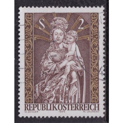 Austria 1974 Christmas Virgin Mary and child 2s SG 1725 VGC