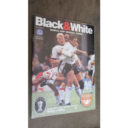 1992 Rugby Football League Programme - Widnes v Halifax