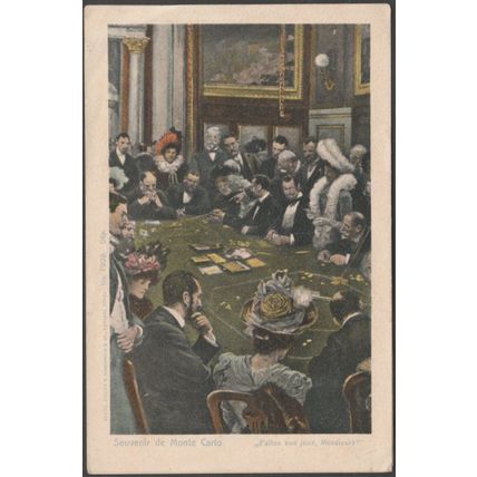 "Faites vos Jeux, Messieurs!", Souvenir de Monte Carlo, c.1905 - Guggenheim CPA