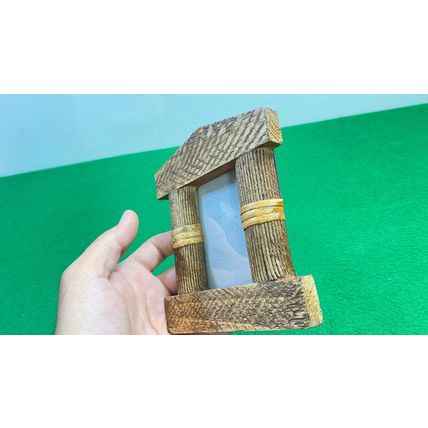 Rustic Wooden Picture Frame, Handmade Gift, 100% Natural Eco Farmhouse, Rare Mir