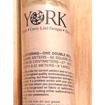 York Wallcoverings Green Leaf Design Double Roll 60 Sq. Ft 27" Wide 9 Yards