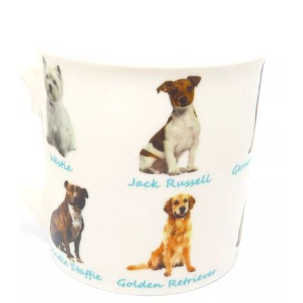Dog Breed Mug Fine China 8.5 CM Ceramic Tableware Canine Home Decor Tableware