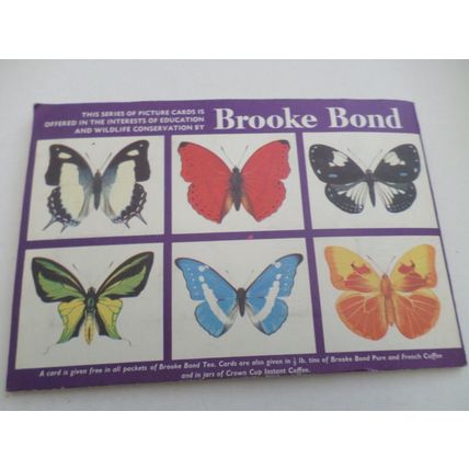 Brooke Bond - Butterflies Of The World - Complete Album with Picture Cards