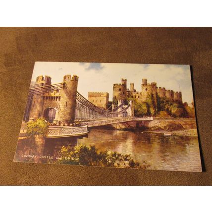 1950s Postcard - Conway Castle - North Wales - Artist A157