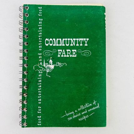 Community Fare Hospital Woman's Auxiliary Cookbook 1976 Geneva Illinois