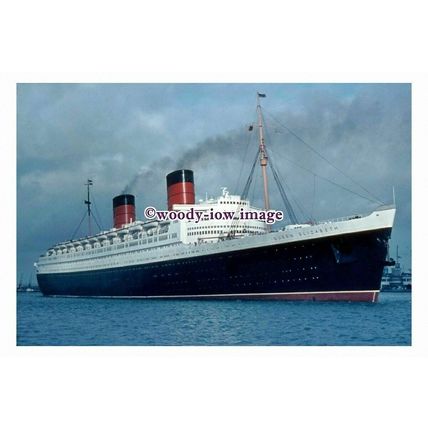 SL0091 - Cunard Liner - Queen Elizabeth - photograph 6x4