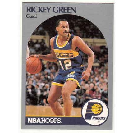 1990-91 Hoops Rickey Green basketball card #134- Pacers