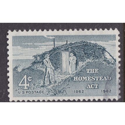 United States 1962 Homestay Act Settlers Homestead 4c Fine Used SG 1197 VGC