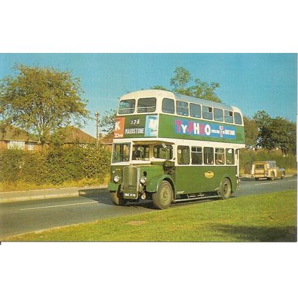 Pike Cards - Colour Postcard of Maidstone & Dist. Motor Services Ltd. - HKE 870