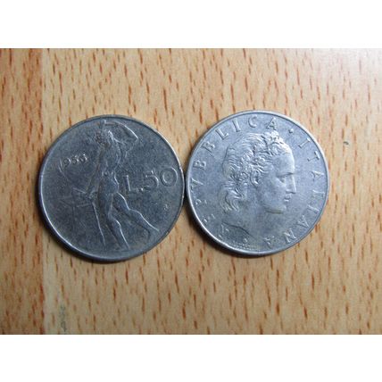 Italy 1956 50 Lire Coin