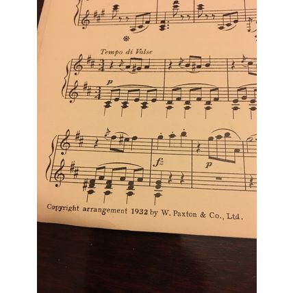 Johann Strauss, Famous Waltzes. The star original sheet music edition. 1932