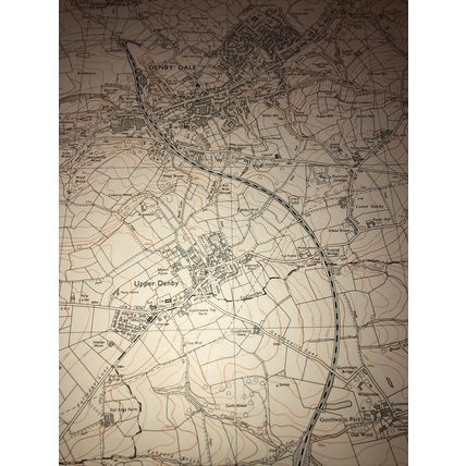 OS map 1:10000 Yorks, Sheet SE 20 NW 1985. Denby Dale, Ingbirchworth