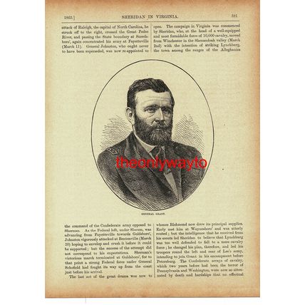 Ulysses S Grant, American General, Book Illustration (Print), c1895
