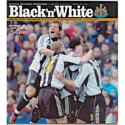 NEWCASTLE UNITED v SOUTHAMPTON FA CUP 5TH RND 2006