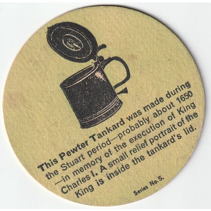 BEER MAT - WHITBREAD BREWERY - TANKARD - (Cat 075) - (1962)