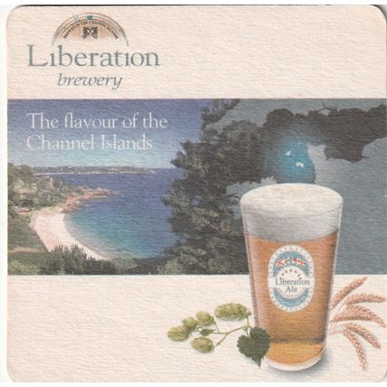 BEER MAT - LIBERATION BREWERY (JERSEY) - (Cat No 001) - (2010)