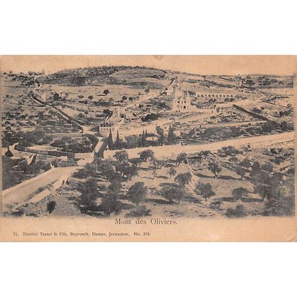 Mont des Oliviers : an u/b printed postcard no 253