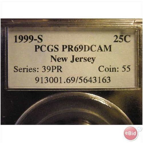 1999-S New Jersey PCGS PR-69 DCAM (FREE SHIPPING)