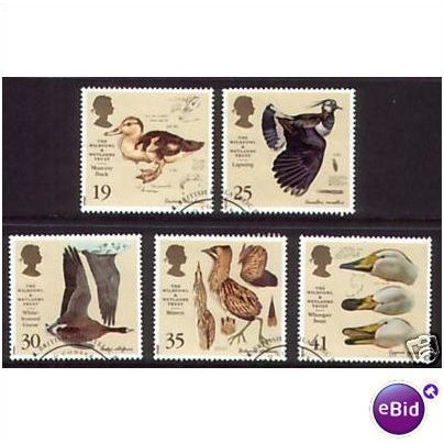 GB 1996 50th Anniversary Wildfowl & Wetlands Trust Used SG 1915-1919 Tunnicliffe