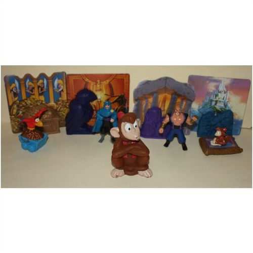 1996 McDonalds Disney's Aladdin Complete Set of 8 plus Under 3 Toy