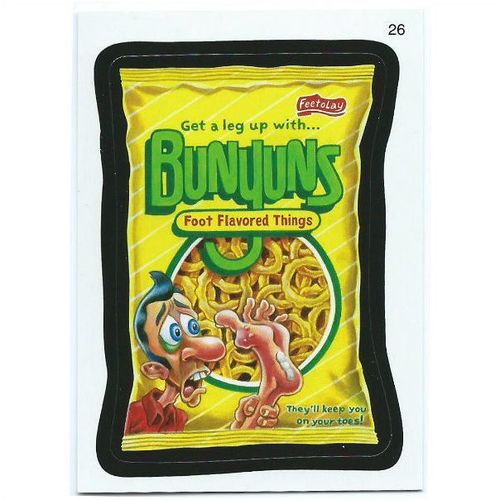 2010 Wacky Packages ANS 7 - #26 - Bunyuns Foot Flavored Things