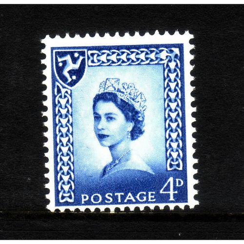 GREAT BRITAIN ISLE OF MAN 1968 SG4 4d BLUE U/M MINT
