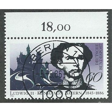 GER 1986 60pf 'KING LUDWIG II OF BAVARIA' FINE USED (EBID49-403)