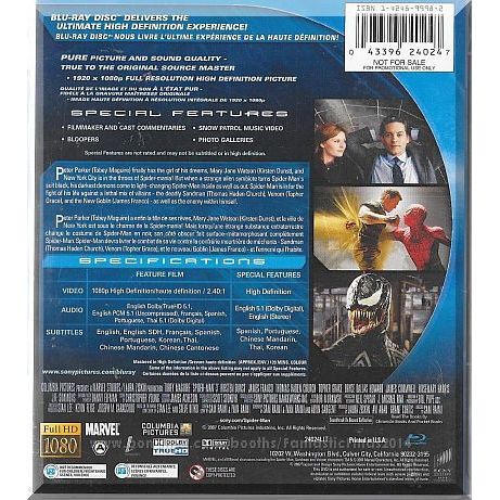 Blu-Ray - Spider-Man 3 (2007) *Kirsten Dunst / Tobey Maguire / Venom / Sandman*