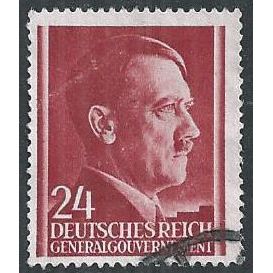 SG 430: 24 g. lake Definitive Stamp: Adolf Hitler.