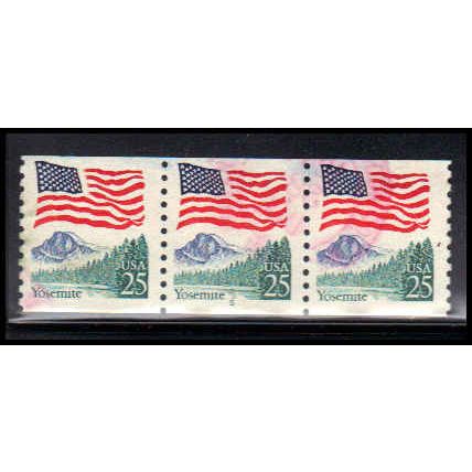 Used 2280v 25c U.S. Flag Very Fine PNC 5/3 PA2857