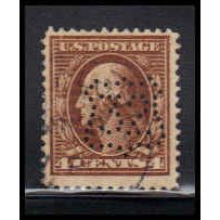 Used 377 4c George Washington Fine Nice Perf Initials K3709